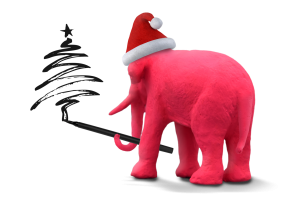 Pink Elephant Christmas tree